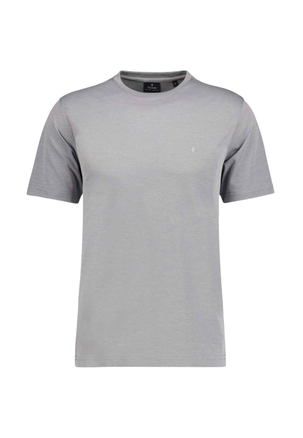 T-SHIRT ROUND NECK SOLID - GRIGIO