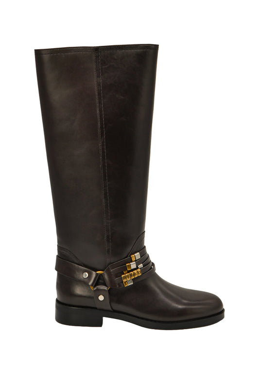 CHEVAL 01 BOOT CALF LEATHER - MORO
