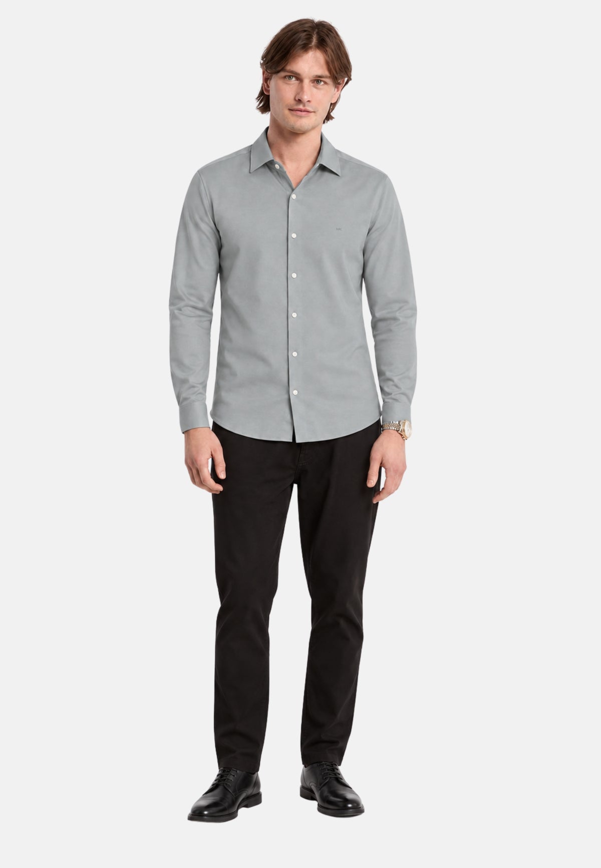 JAPANESE PERFORM KNIT SLIM SHIRT - IVY GREEN