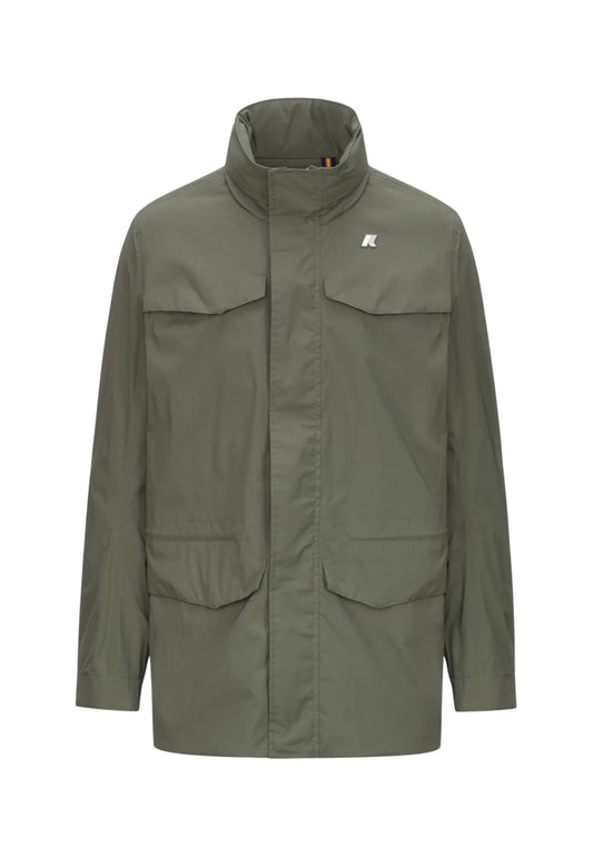 MANUEL STRETCH NYLON JERSEY - GREEN LICHEN