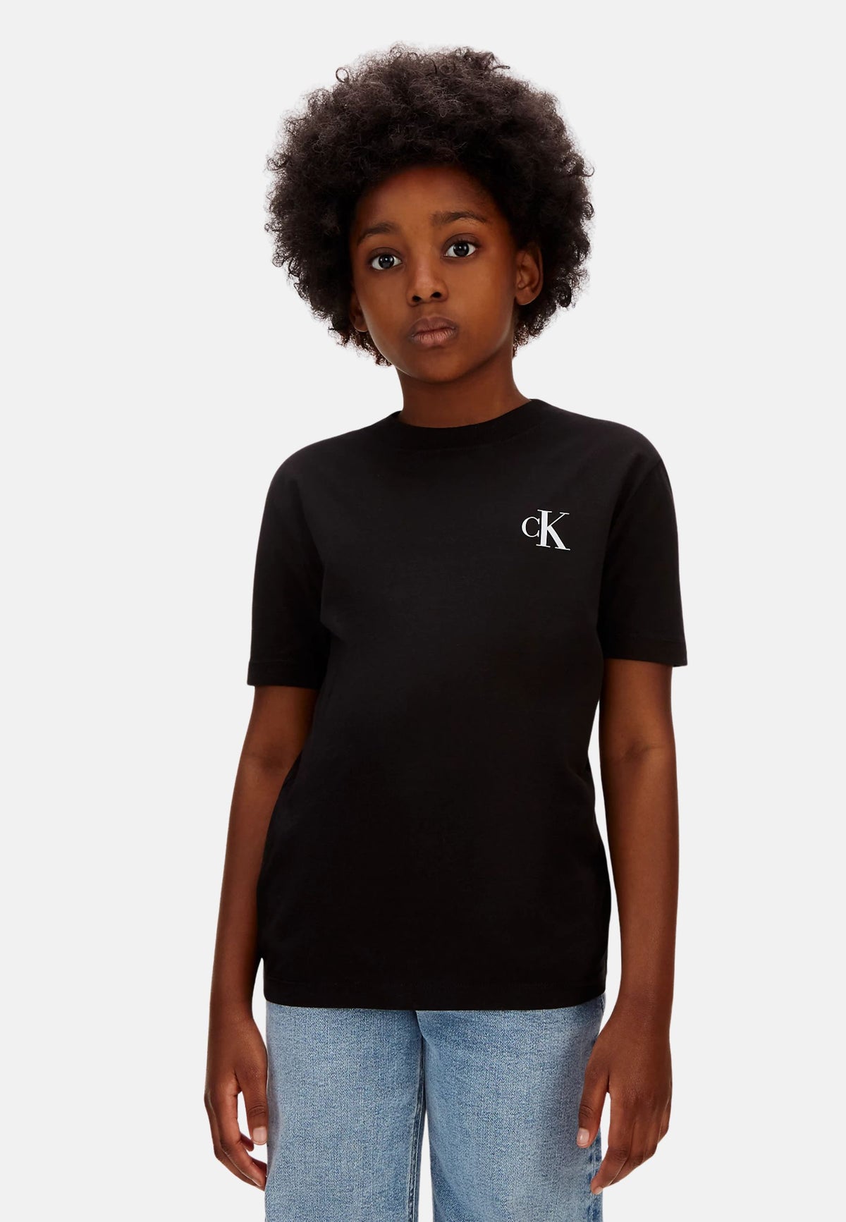 CHEST MONO LOGO SS T-SHIRT - BLACK
