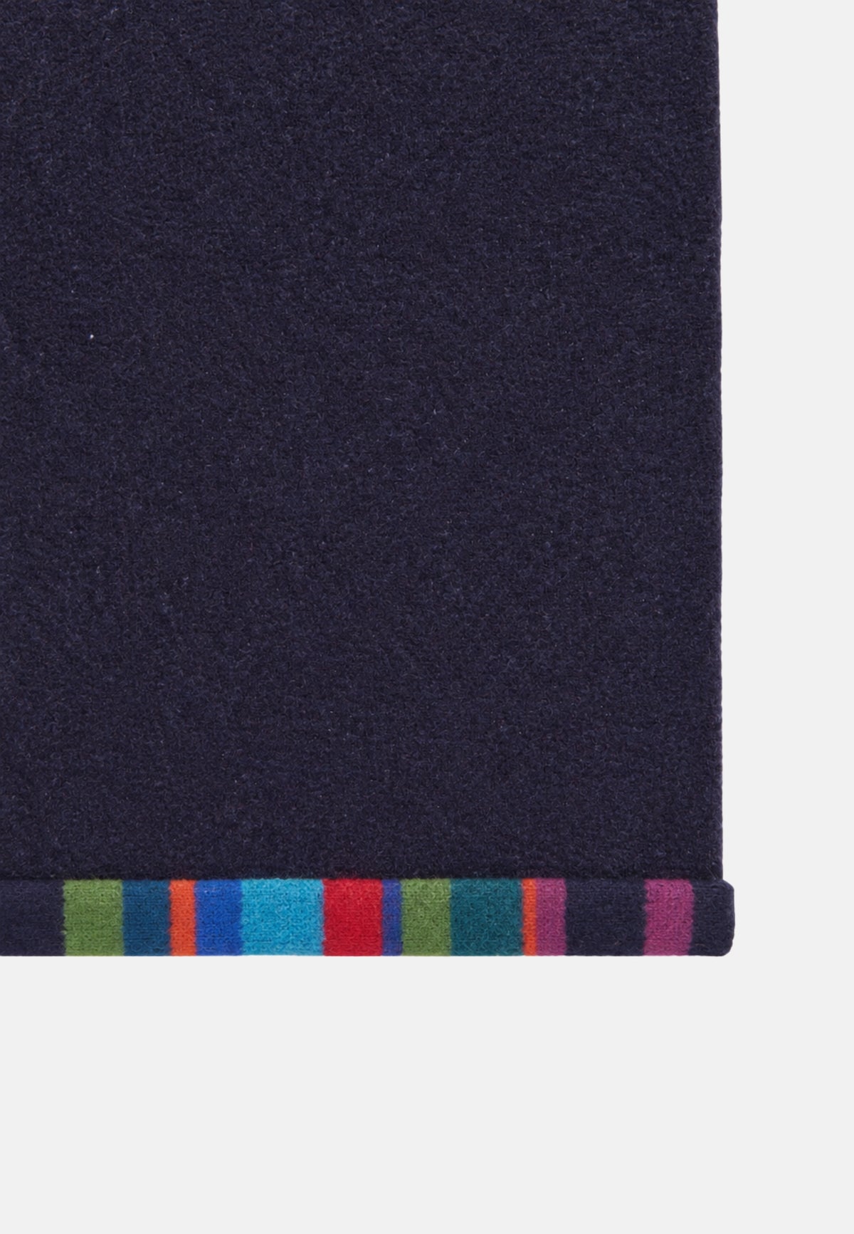 DONNA COLLO PILE CON PROFILI E INTERNO RIGHE MULTICOLOR - NAVY/STRELIZIA