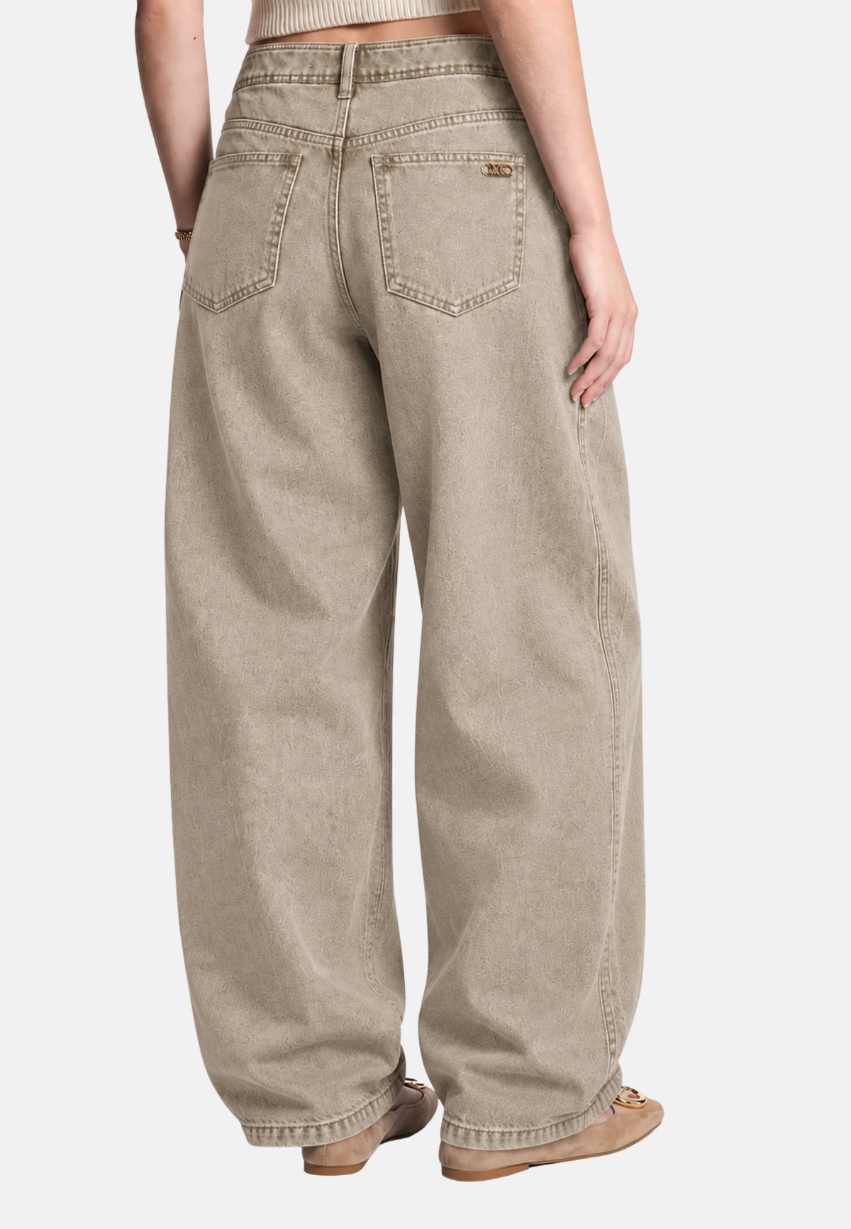 PANTALONE LOOSE FIT - DUSTY SAGE
