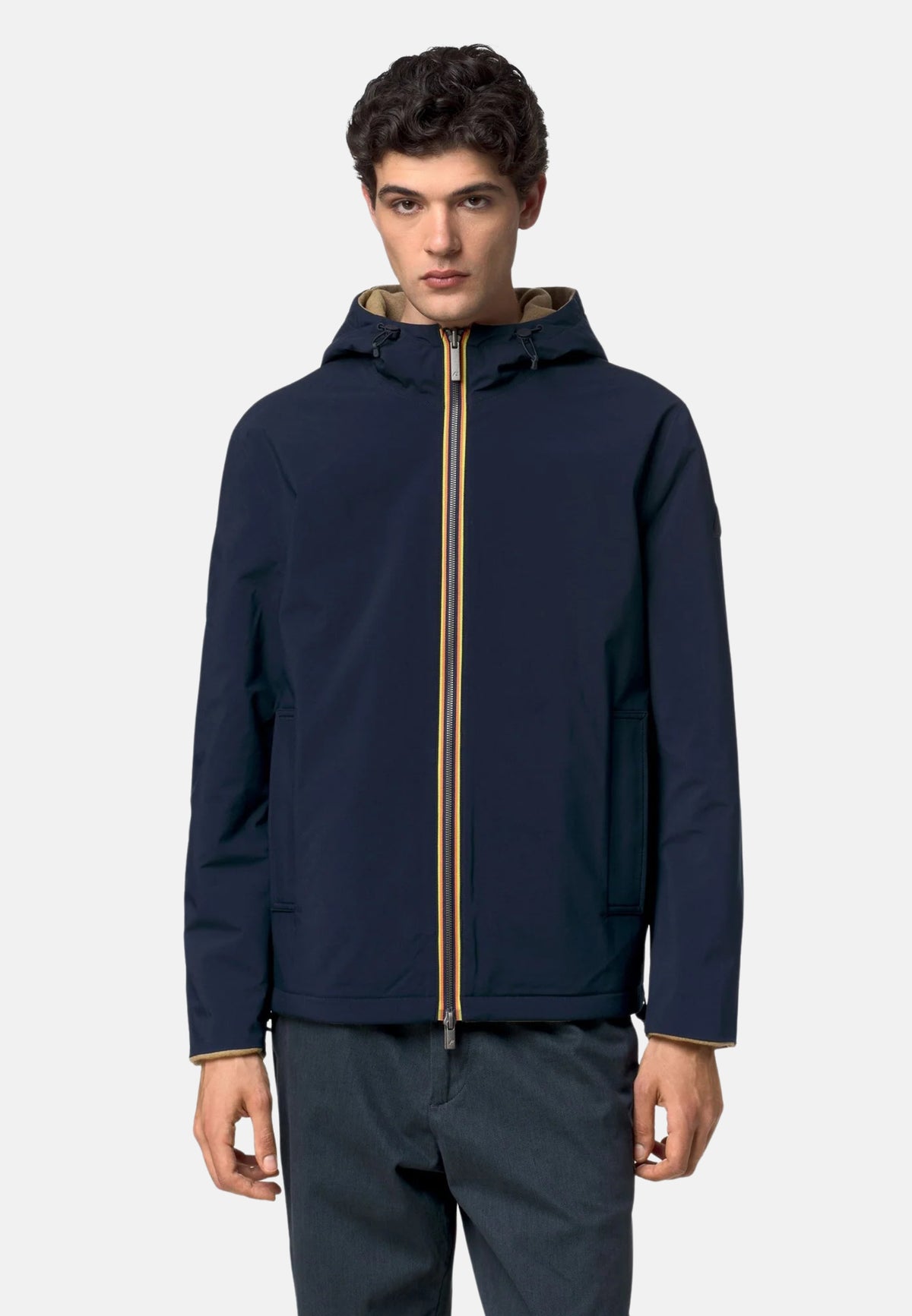 CLAUDEL WOOL BONDED DOUBLE - BEIGE KHAKI - BLUE D