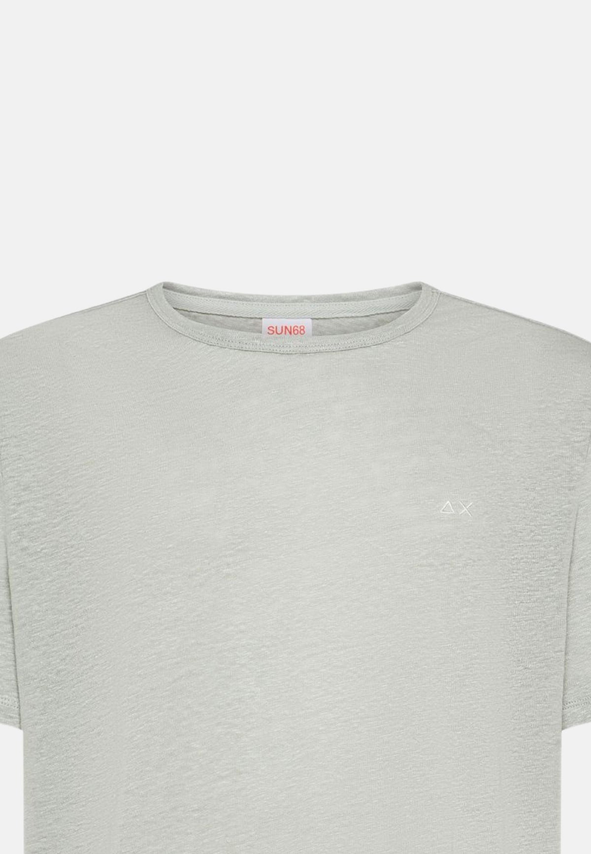 T-SHIRT JERSEY LINEN S/S - GRIGIO CHIARO