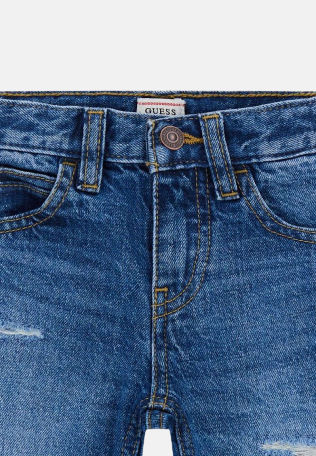 RIGID DENIM SHORT - COBALT