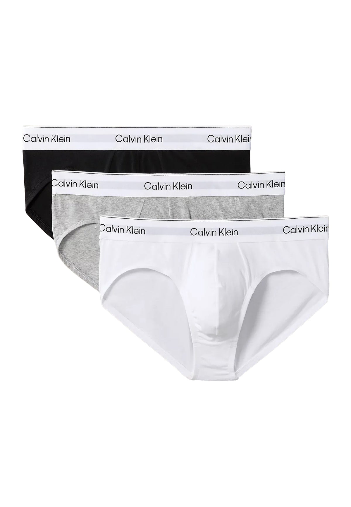 HIP BRIEF 3PK - GREY HEATHER,WHITE,BLACK