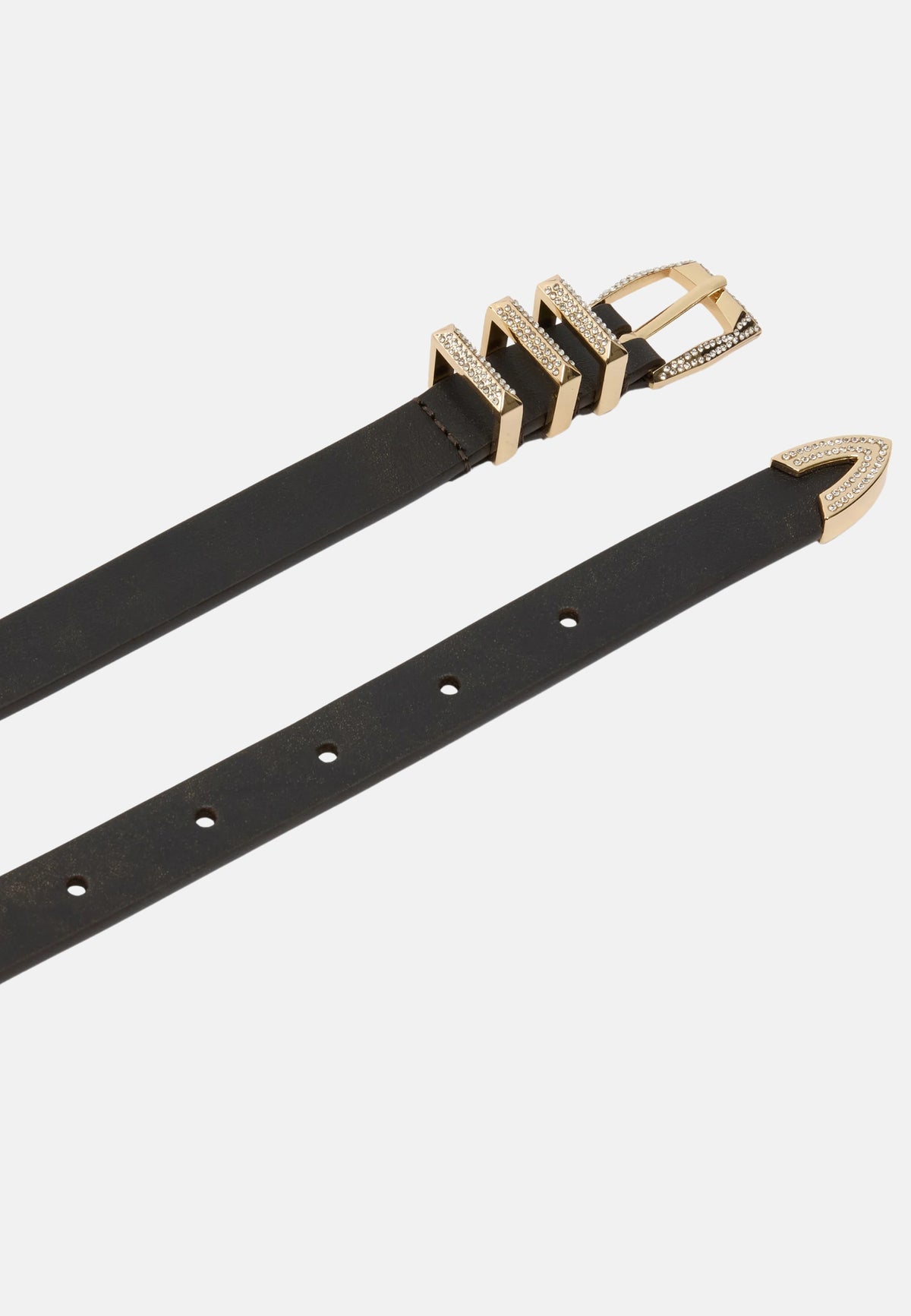 LOW TRYPTIC BELT H1,7 - DARK BROWN