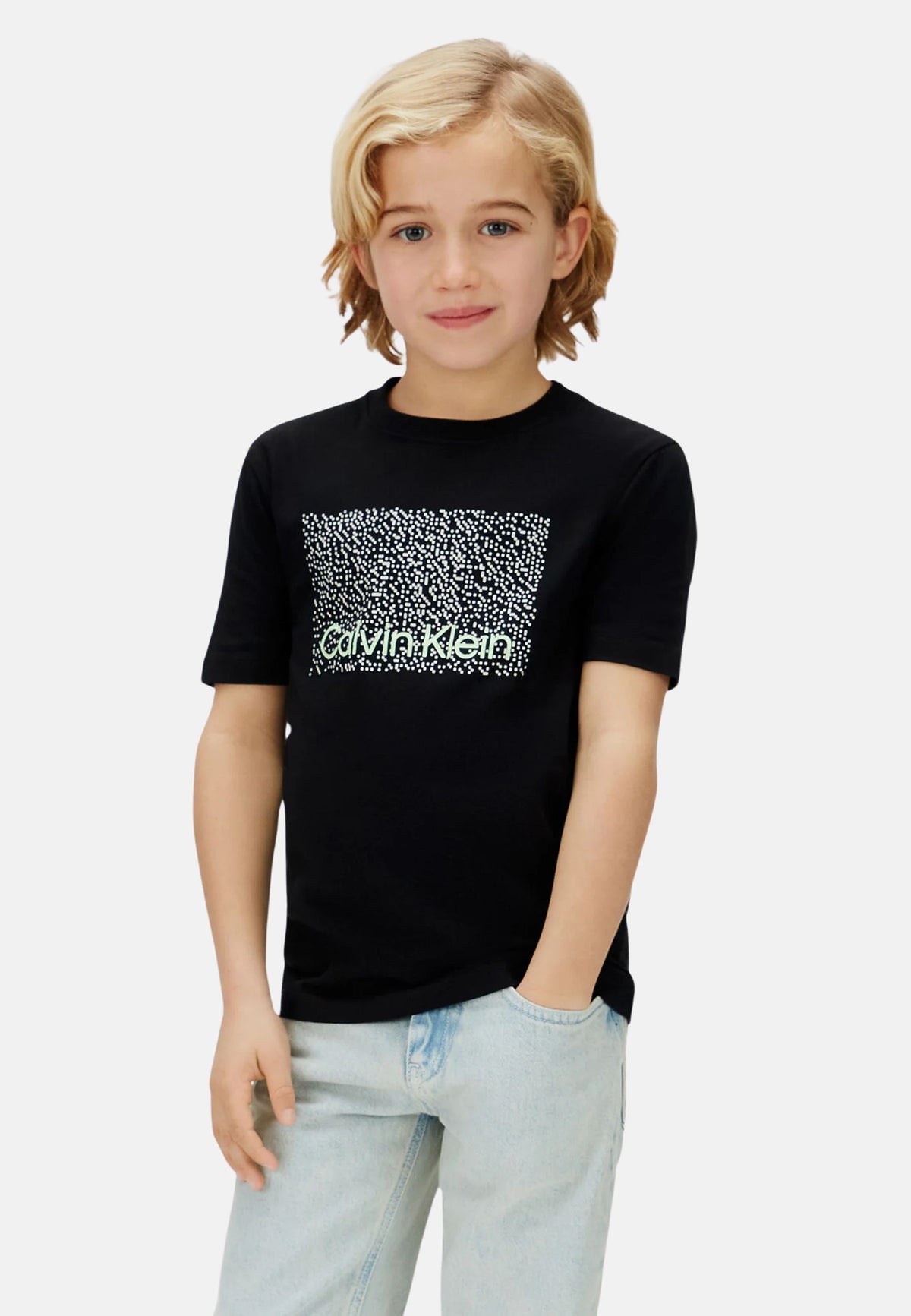PERFORATION SS T-SHIRT - BLACK