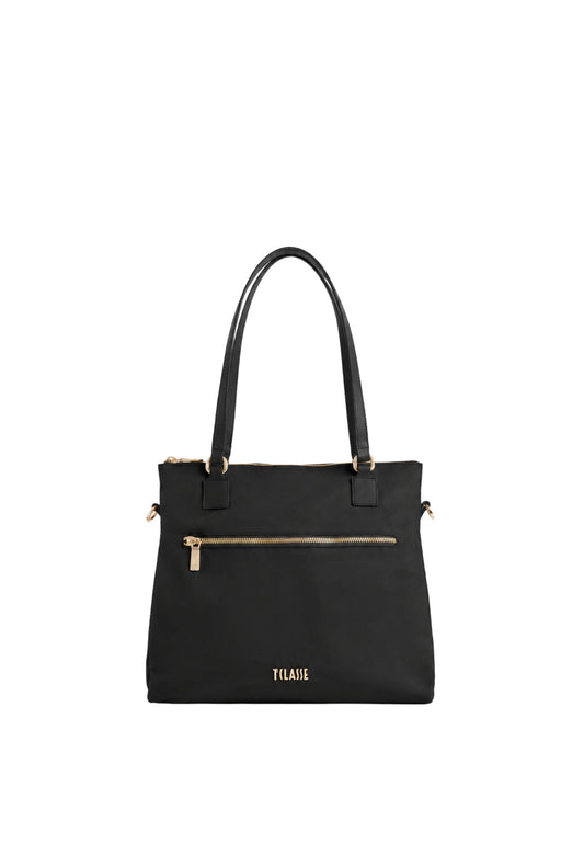 SHOPPER/ZAINO CON TRACOLLA - BLACK