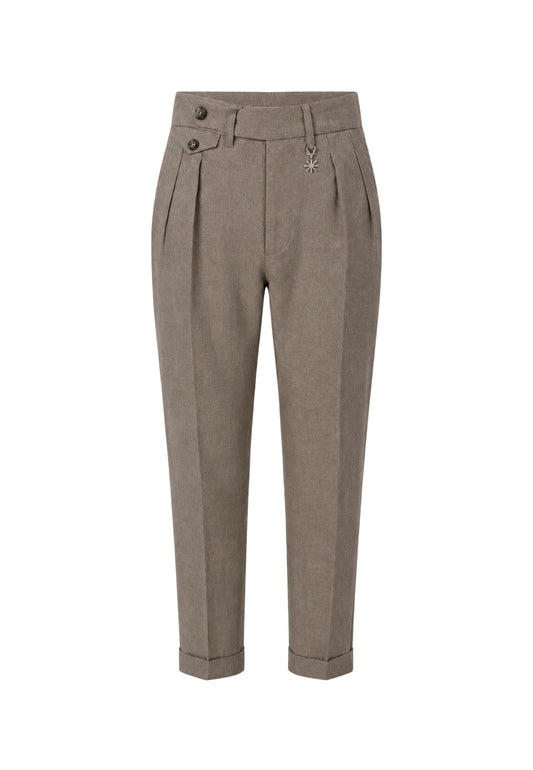 PANTALONE LAVATO - MARRONE