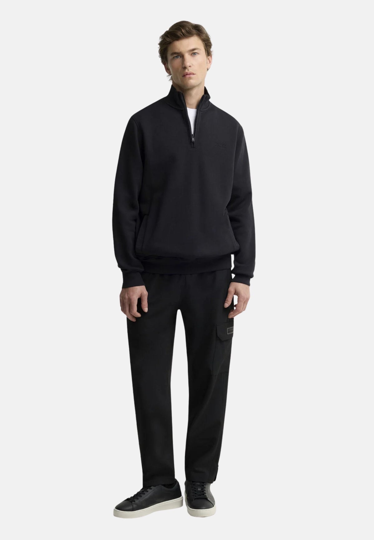 90TH ANNIVERSARY H/ZIP SWEAT - BLACK