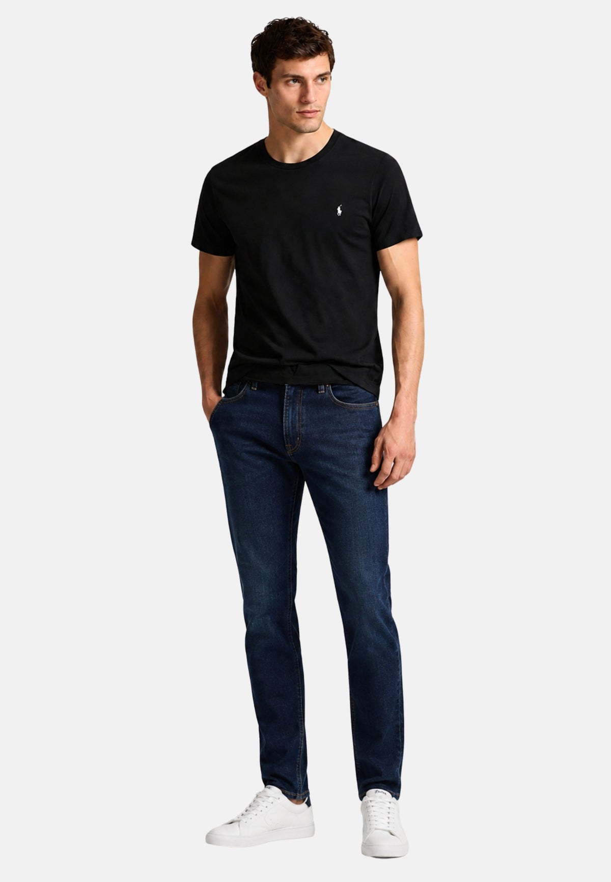 S/S CREW-SLEEP-TOP - BLACK