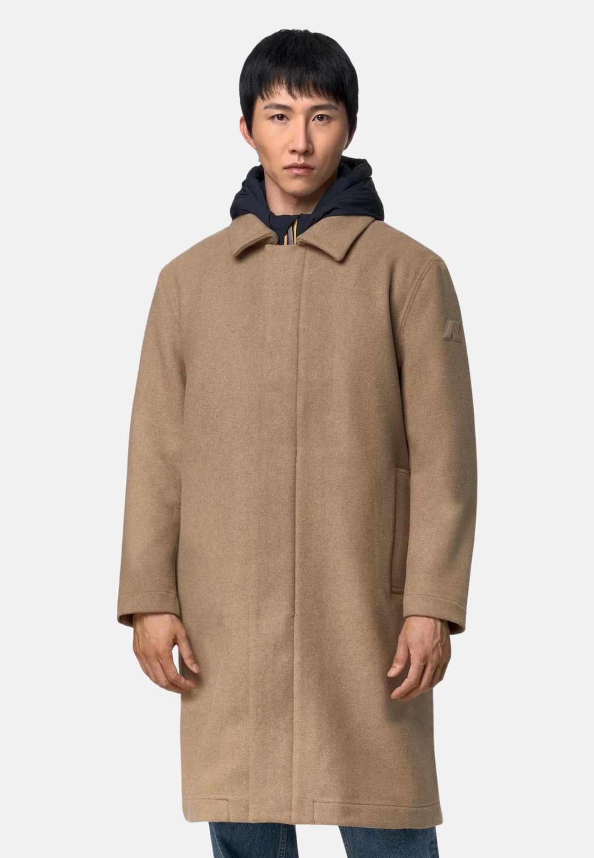 POIROL WOOL NYLON - BEIGE KHAKI - BLUE D
