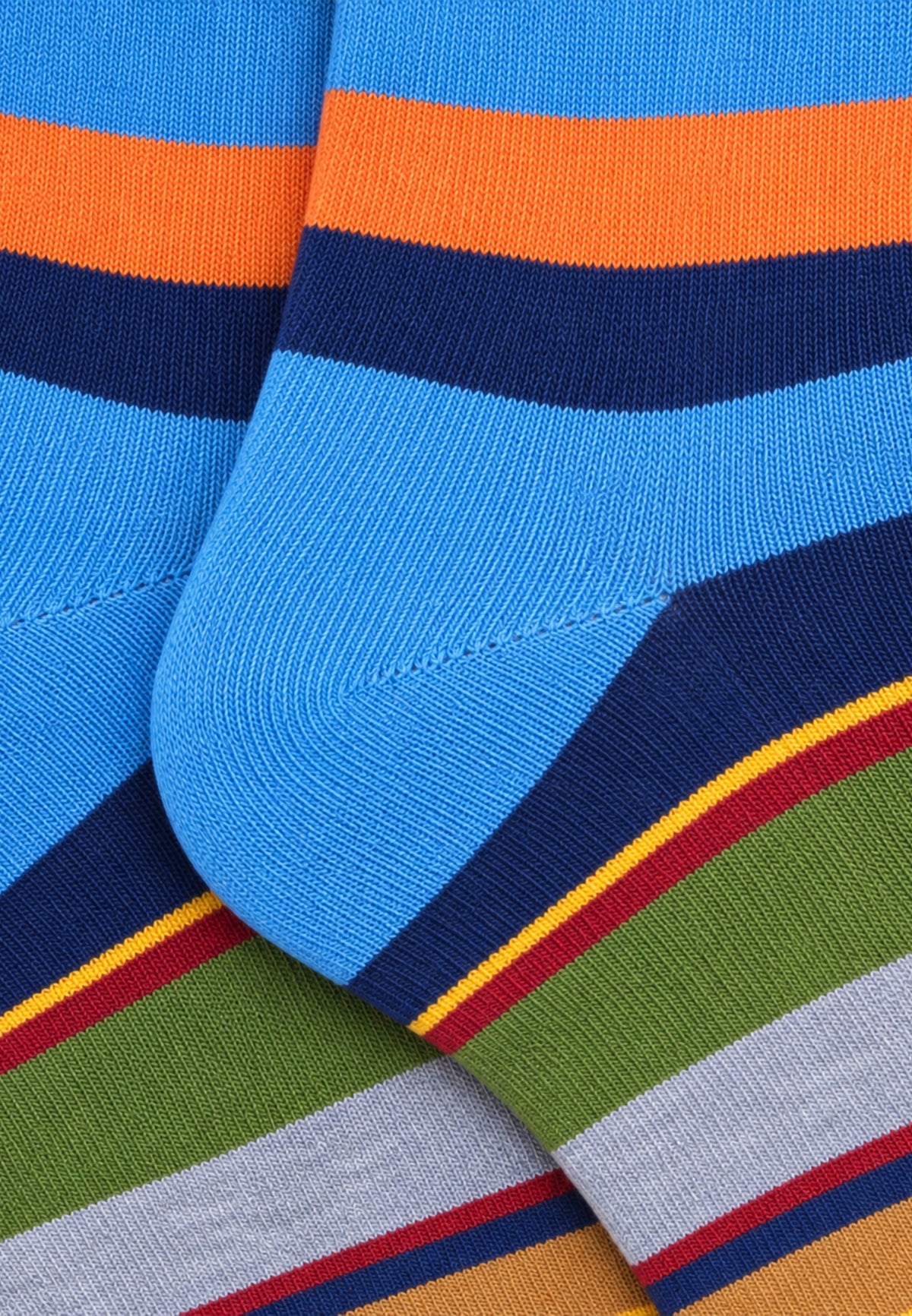 CALZINO LUNGO LEGGERO RIGHE MULTICOLOR - PORTOFINO