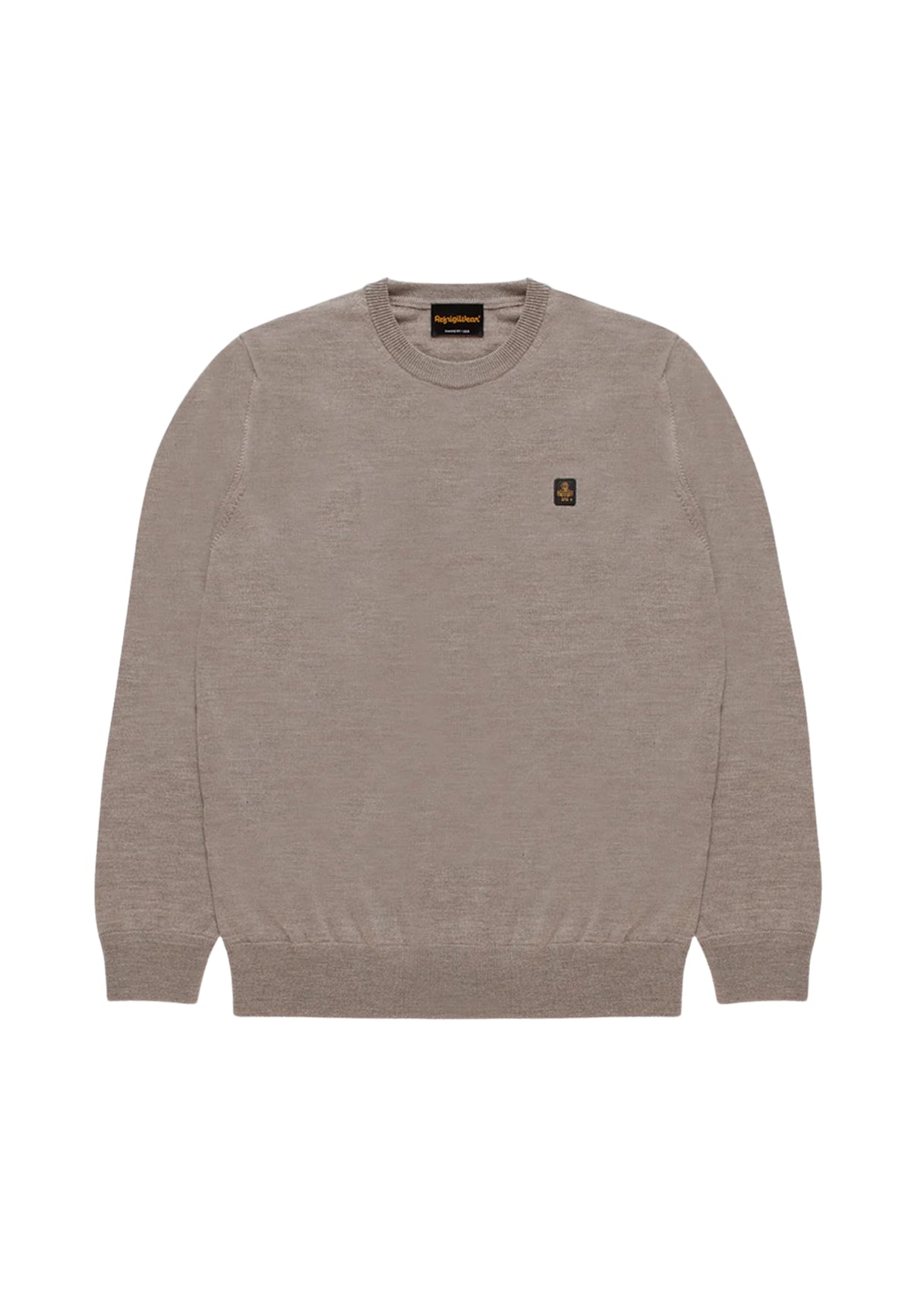 PULLOVER GIROCOLLO - BEIGE TAUPE