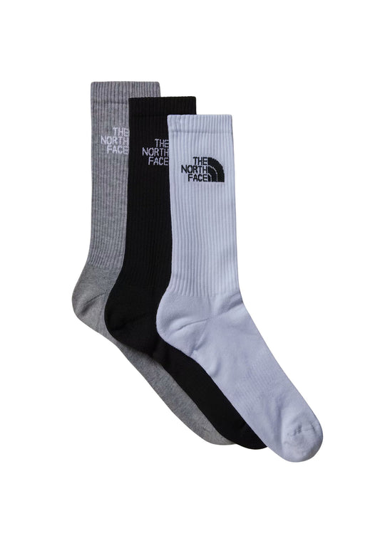MLSPRT SOCK CSH CREW 3P - BLACK ASSORTED