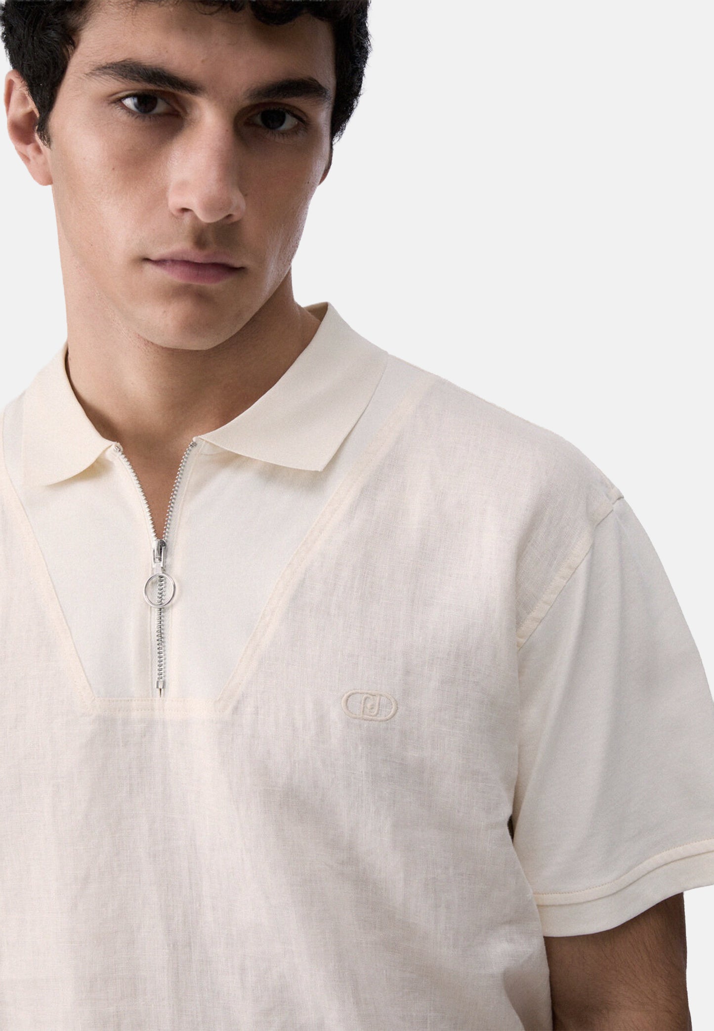 T-SHIRT BASICA M/C - avorio
