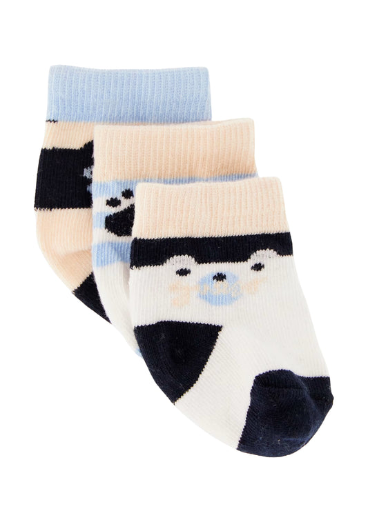 SET 3PCS SOCKS PAIR - BLUE_MULTI_KIDS_AC