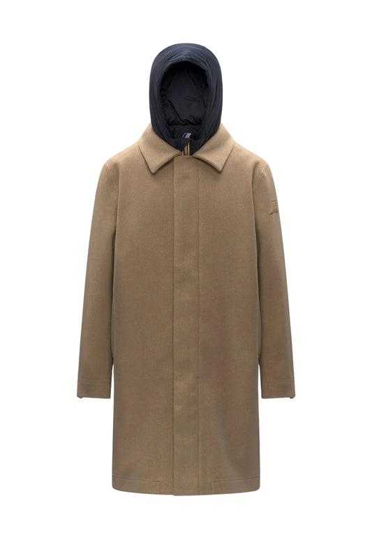 POIROL WOOL NYLON - BEIGE KHAKI - BLUE D
