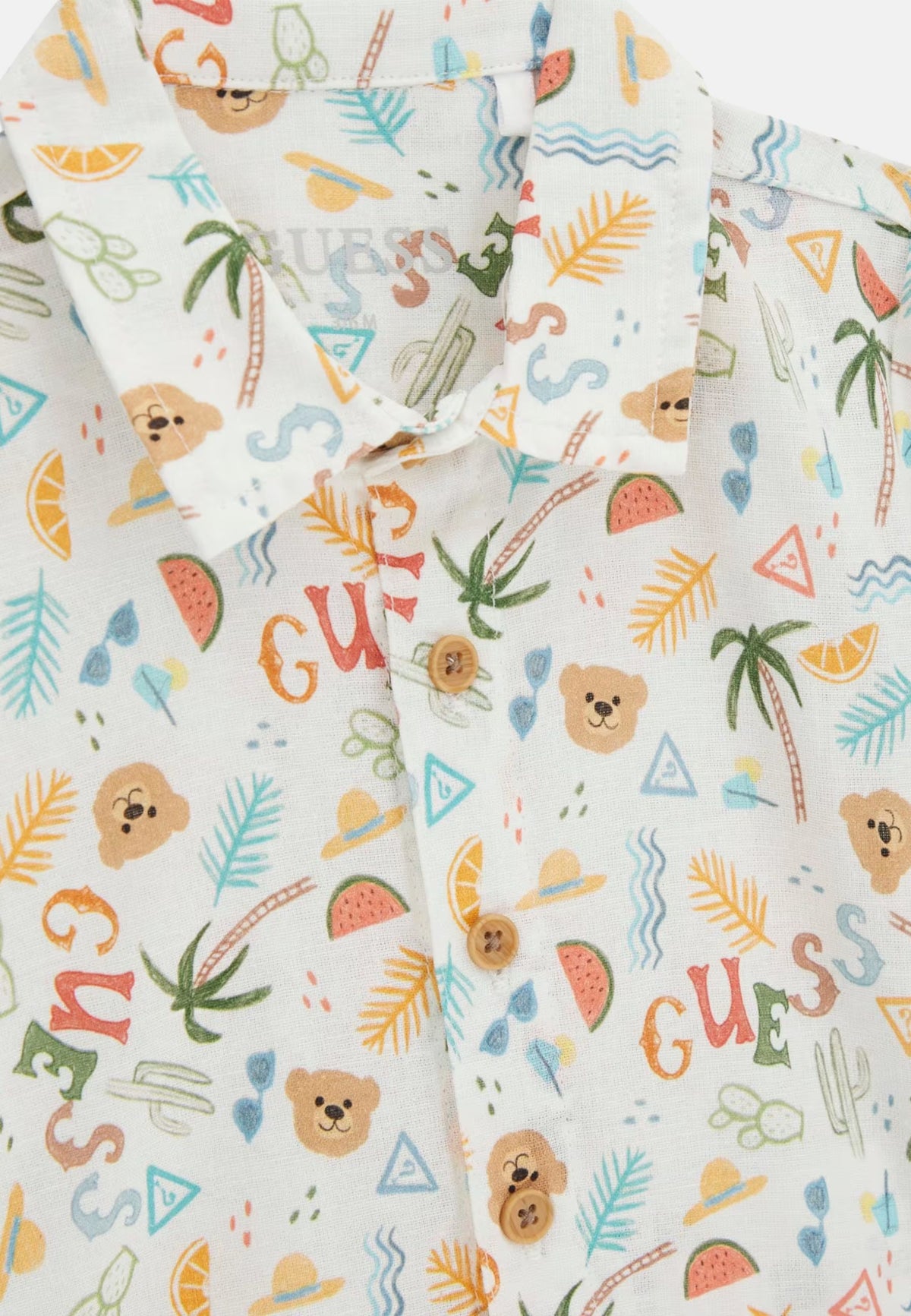 SET CO BLEND SS SHIRT+SHORTS - SUMMERTIME BEAR