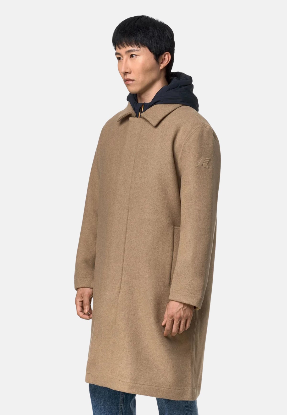 POIROL WOOL NYLON - BEIGE KHAKI - BLUE D