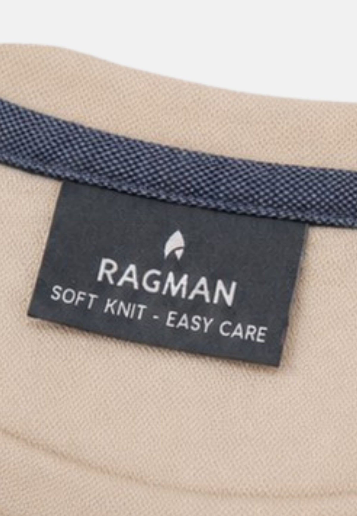 T-SHIRT ROUND NECK SOLID - BEIGE