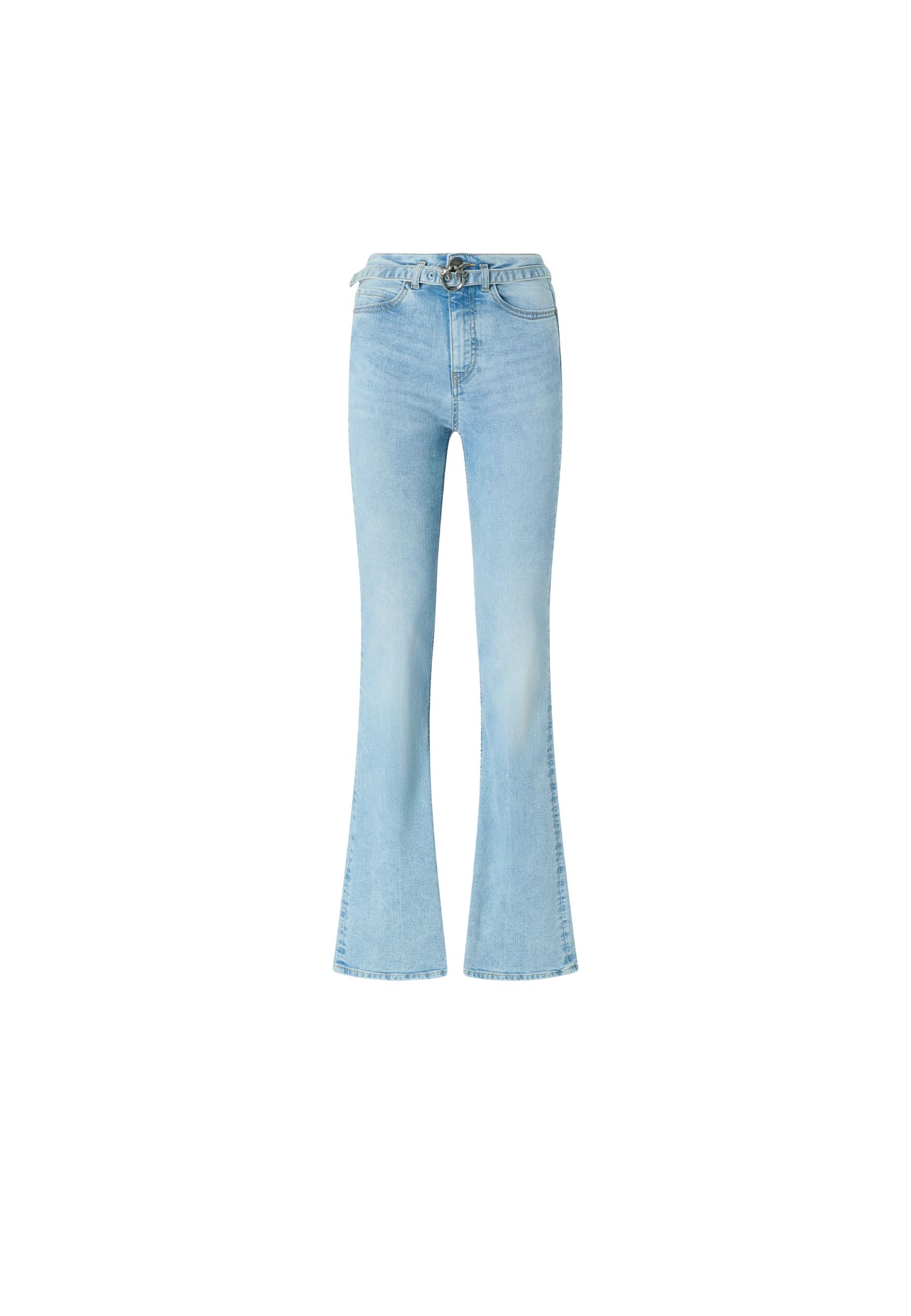 FLORA FLARE LIGHT WASH DENIM STRETCH - LAVAGGIO M