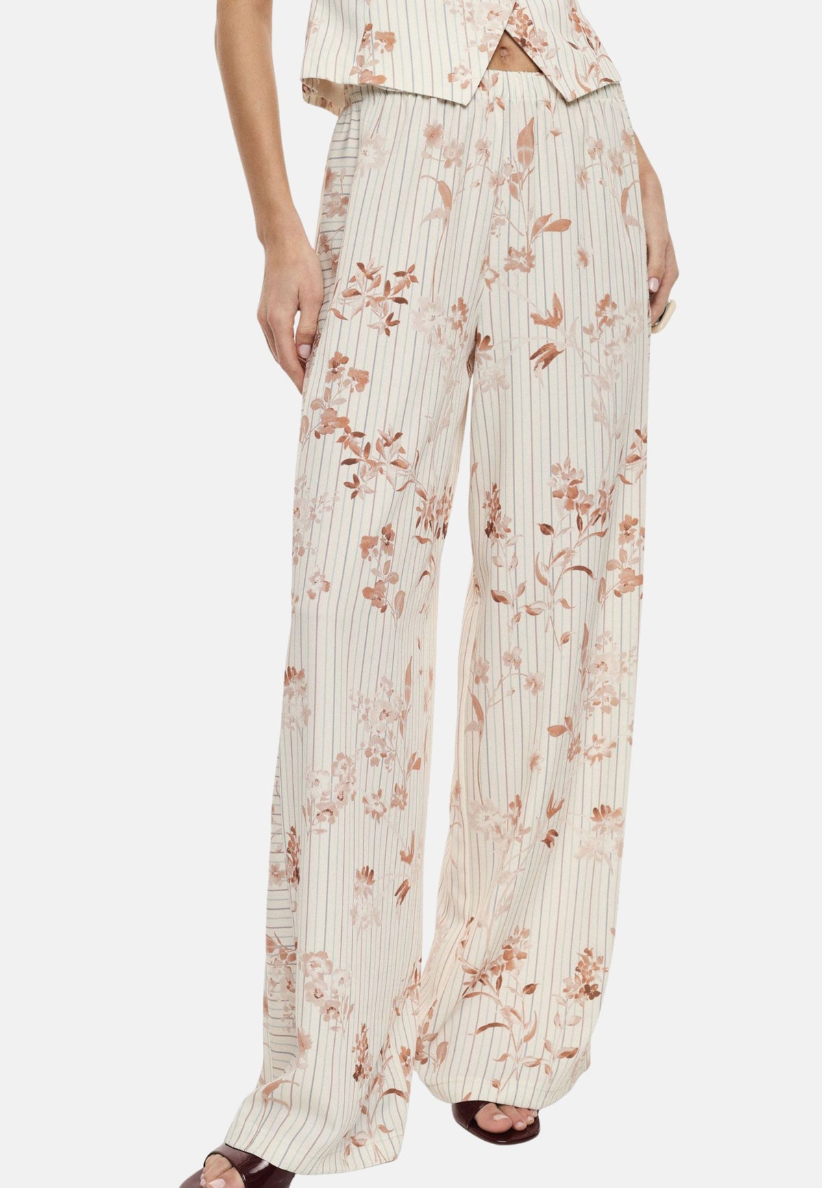 PANTALONE - PANNA/RUGGINE