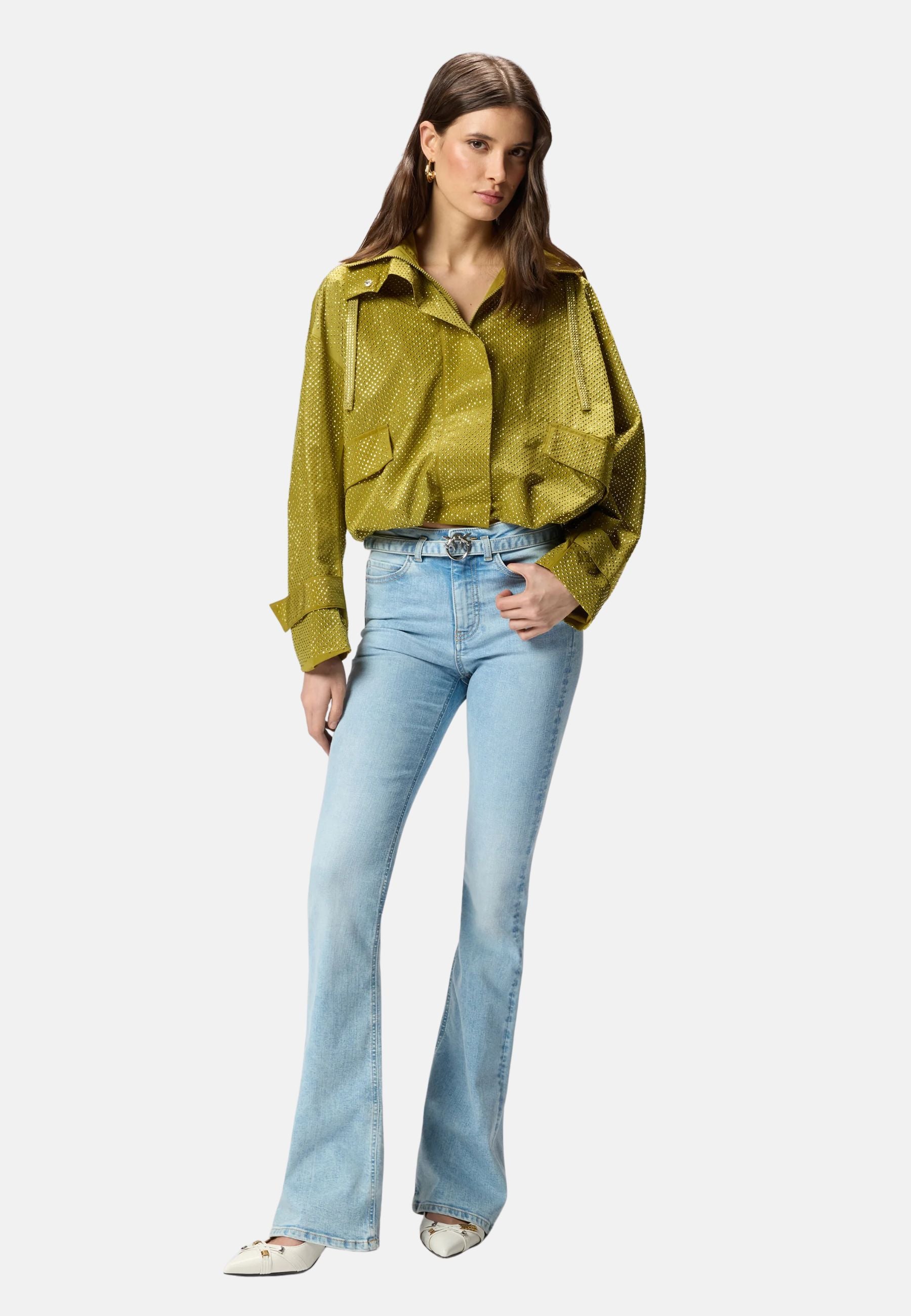 FLORA FLARE LIGHT WASH DENIM STRETCH - LAVAGGIO M