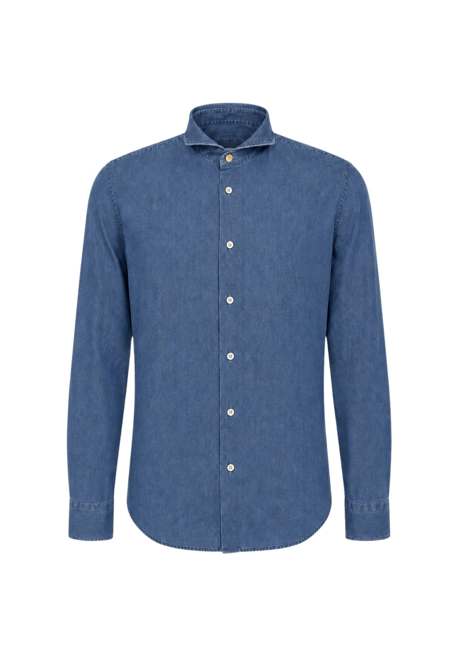 CAMICIA MANICA LUNGA - blu