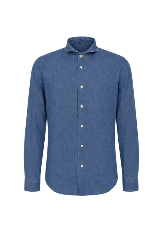 CAMICIA MANICA LUNGA - blu