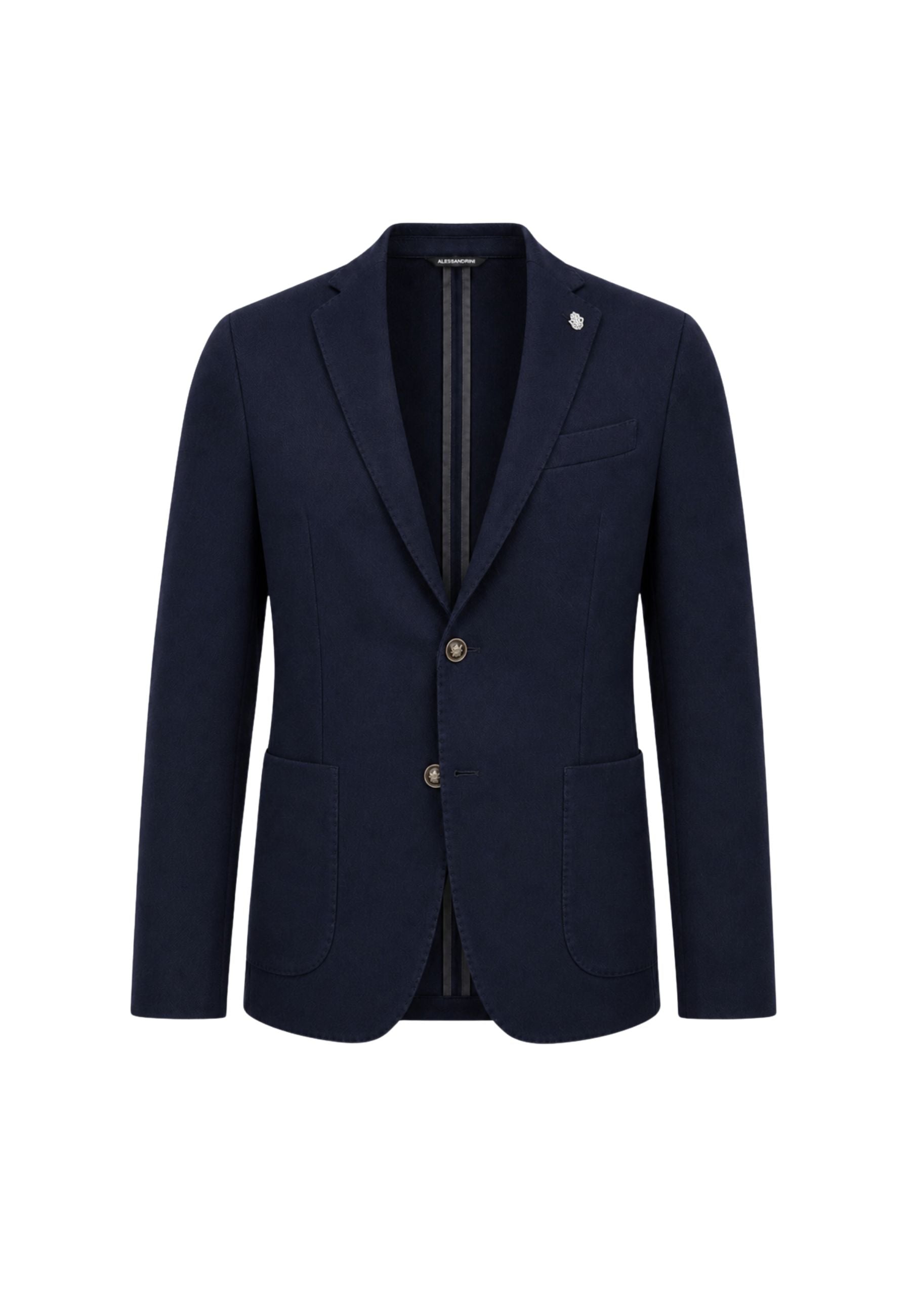 GIACCA MONOPETTO - blu