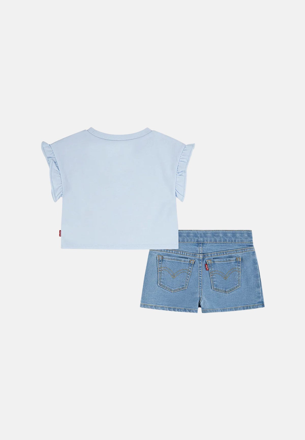 LVG SS TOP PLEATED SHORT SET - COUNTRY AIR