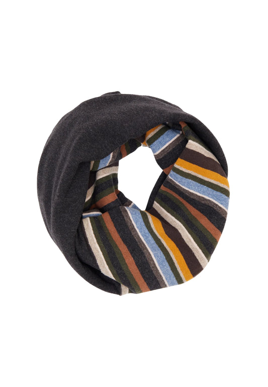 COLLO AD ANELLO PILE - ANTRACITE/MILITARE
