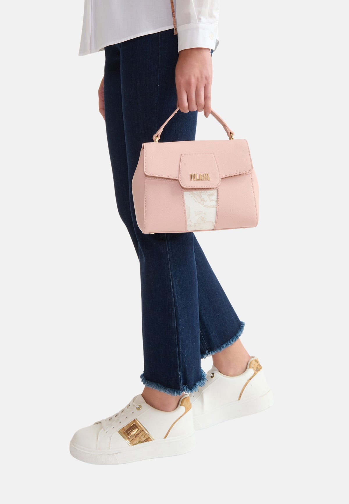 SHOULDER BAG WITH FLAP - CAMEO PINK