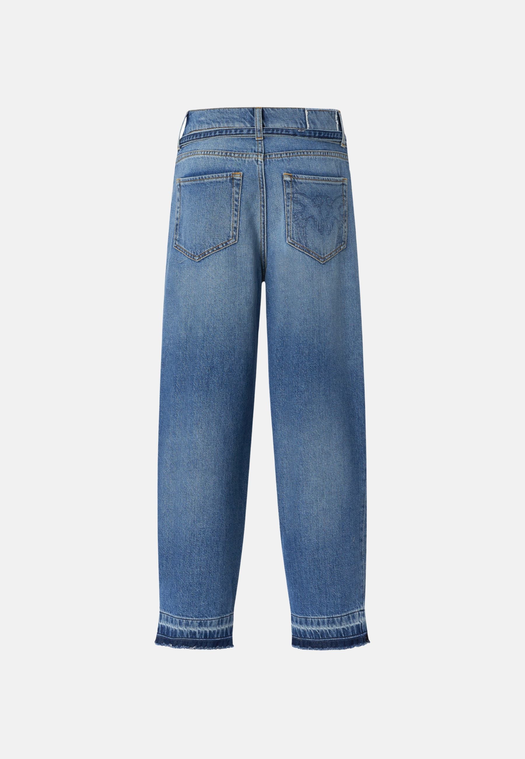 ESTELLE BELT EGG MEDIUM BLUE DENIM - LAVAGGIO MEDIO