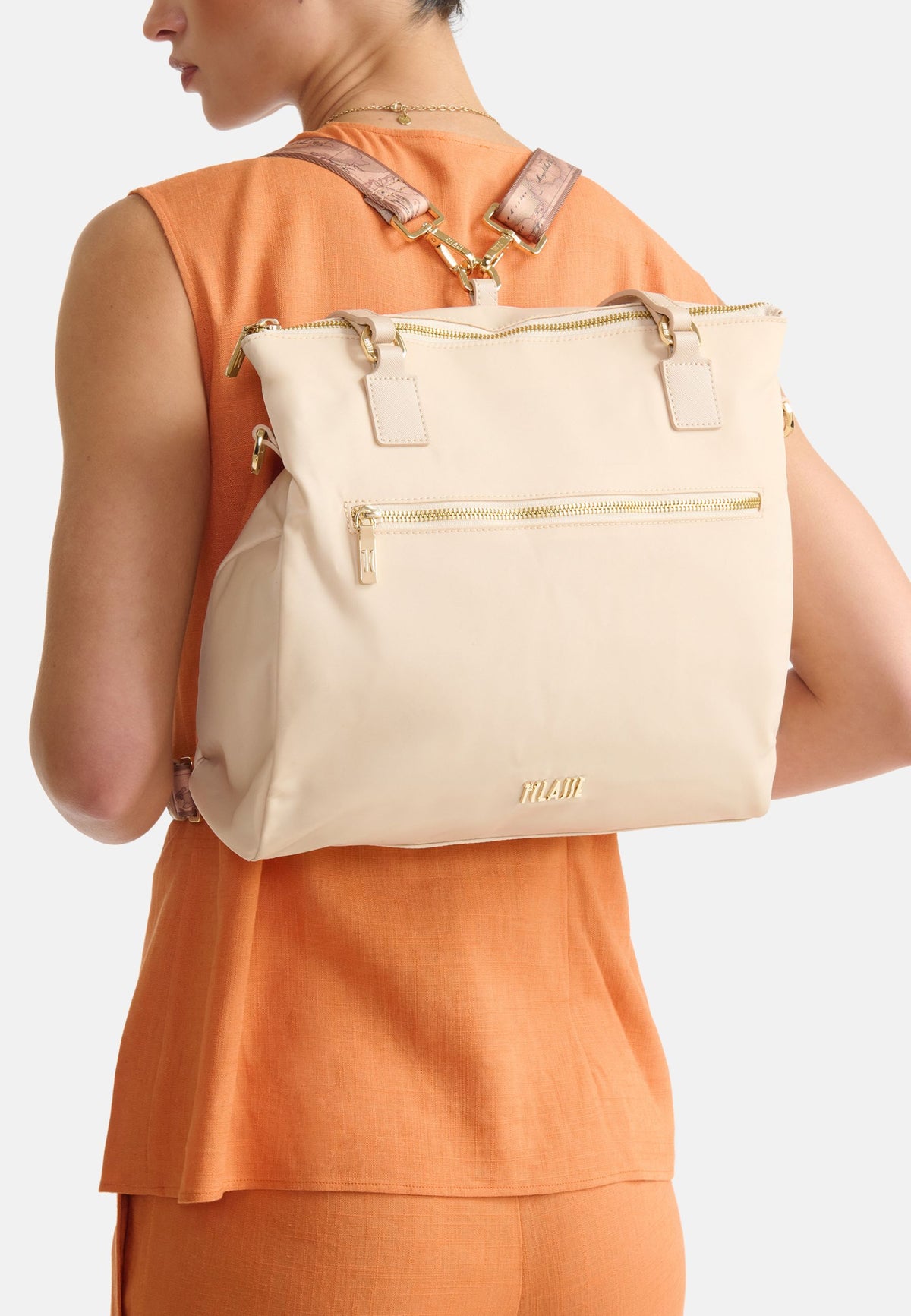 SHOPPER/ZAINO CON TRACOLLA - CHAMPAGNE