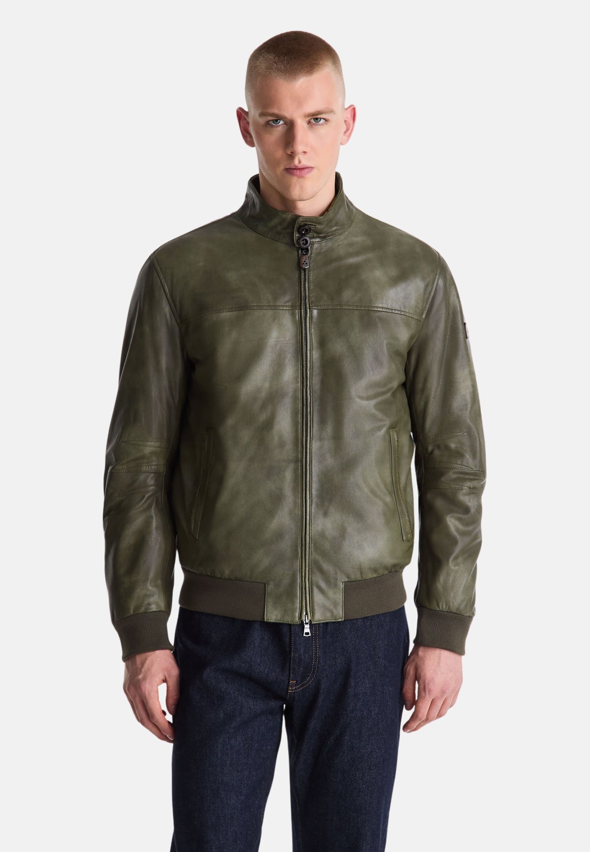 FIONIA TT GIUBBINO IN PELLE - VERDE