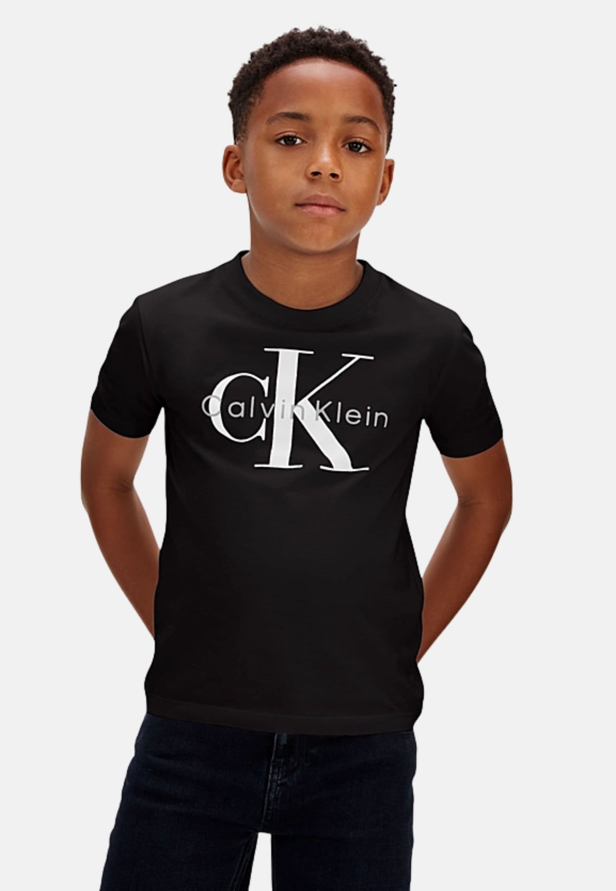 CK MONO LOGO SS T-SHIRT - BLACK