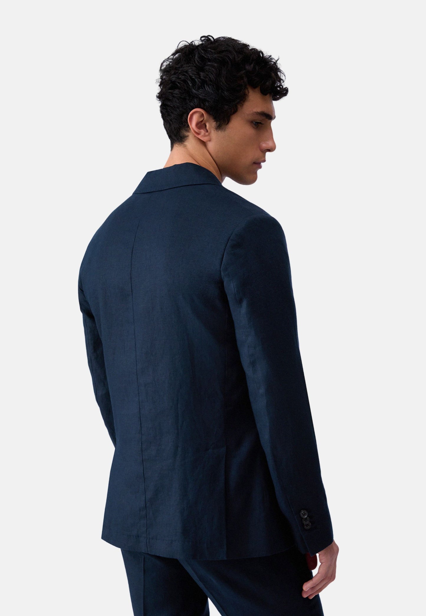 GIACCA BLAZER LINO - blu