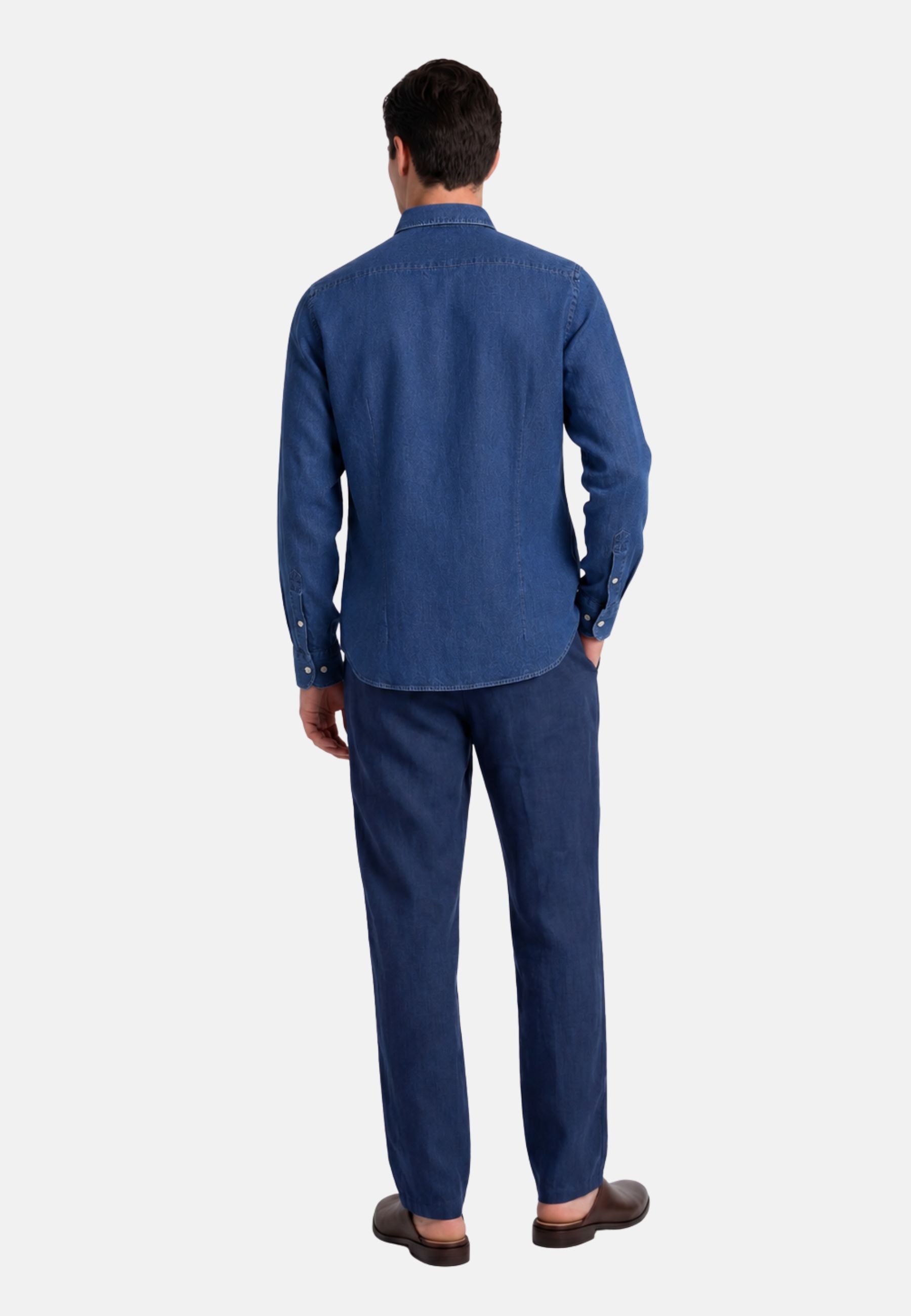 CAMICIA MANICA LUNGA - blu