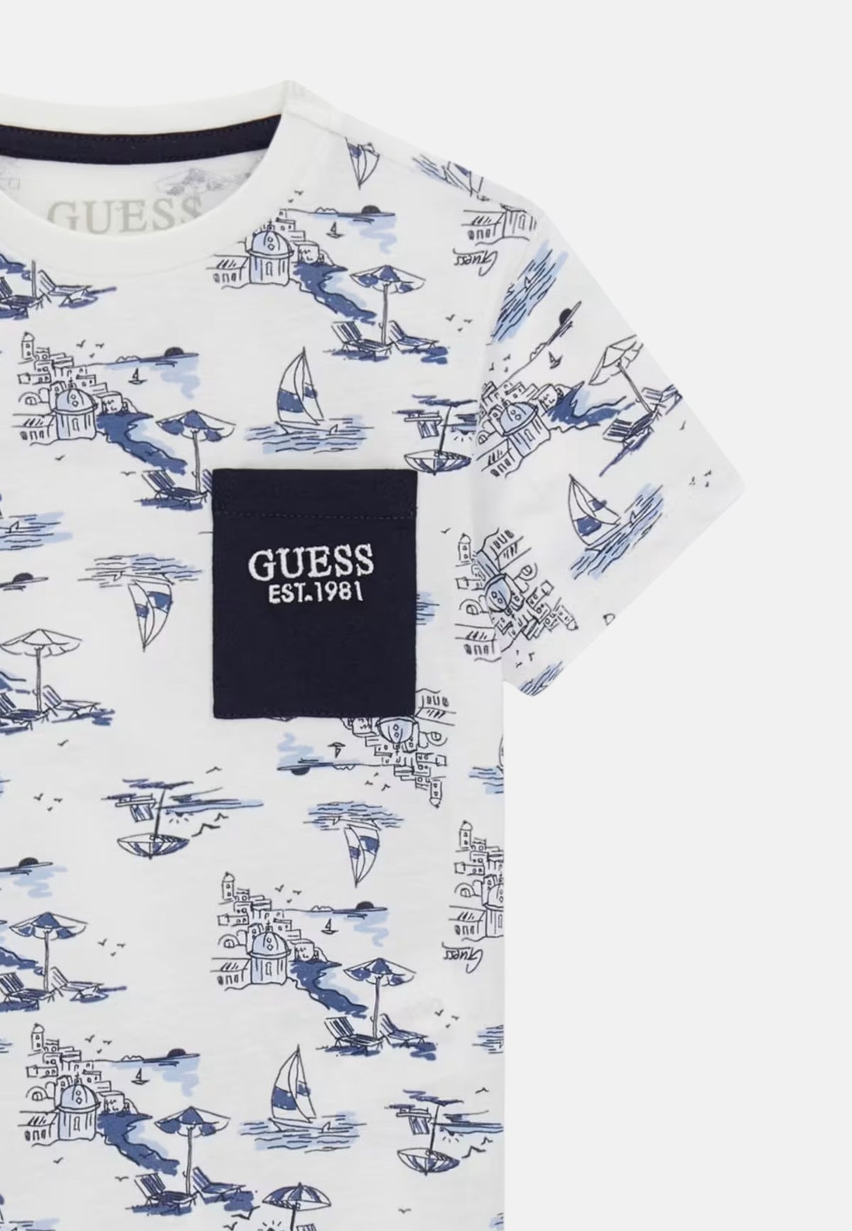 SS T-SHIRT - BLUE CITY PRINT