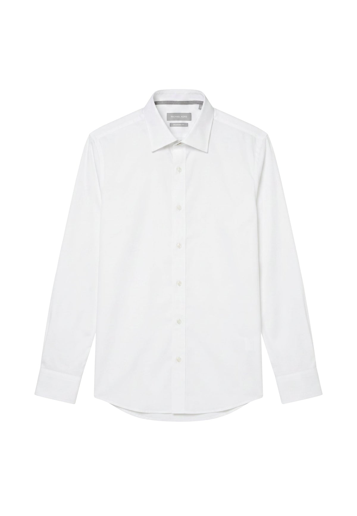 DOBBY ENGINEERD MODERN FIT SHIRT - WHITE