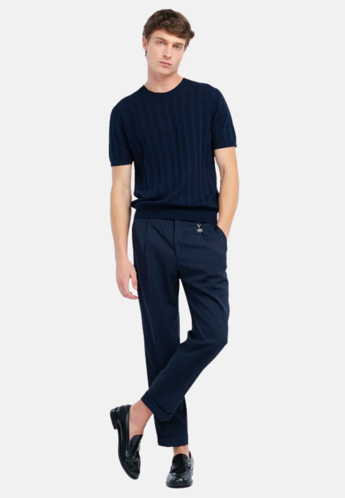 T-SHIRT M/M IN FILO - BLU
