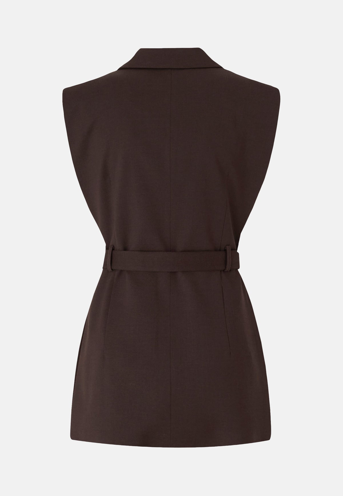 NURAQUS GILET DIAGONALE - BROWN