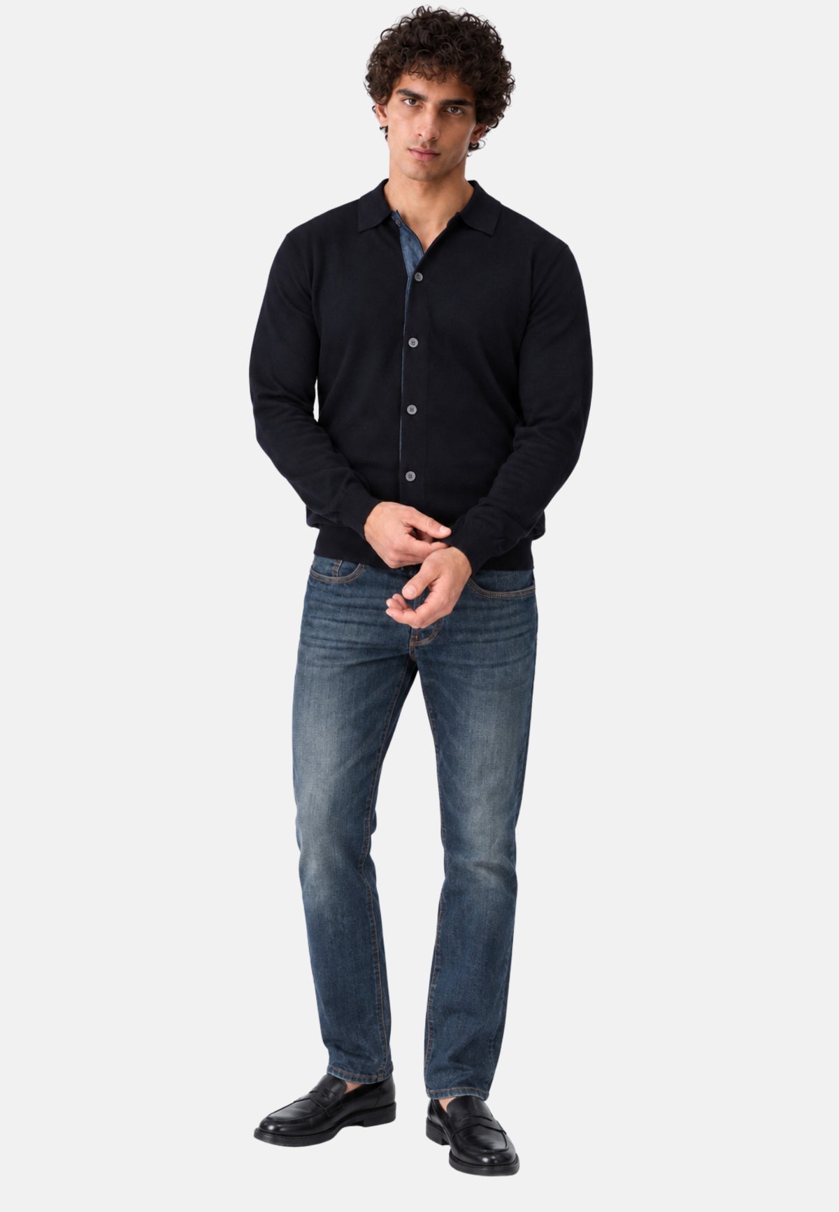 MAGLIA APERTA - DARK BLUE