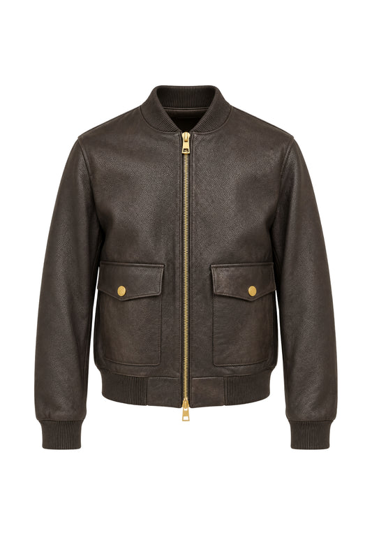 LEATHER - ANORAKS - CHOCOLATE