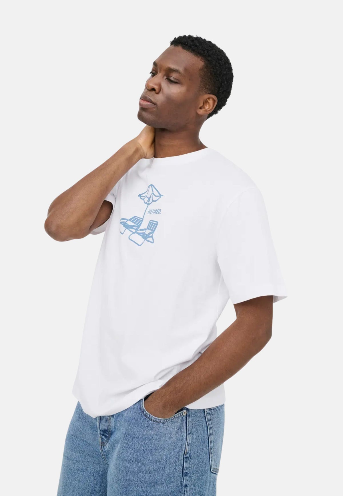 ONSALEX PASSA RLX SS TEE - BRIGHT WHITE/RETIRED