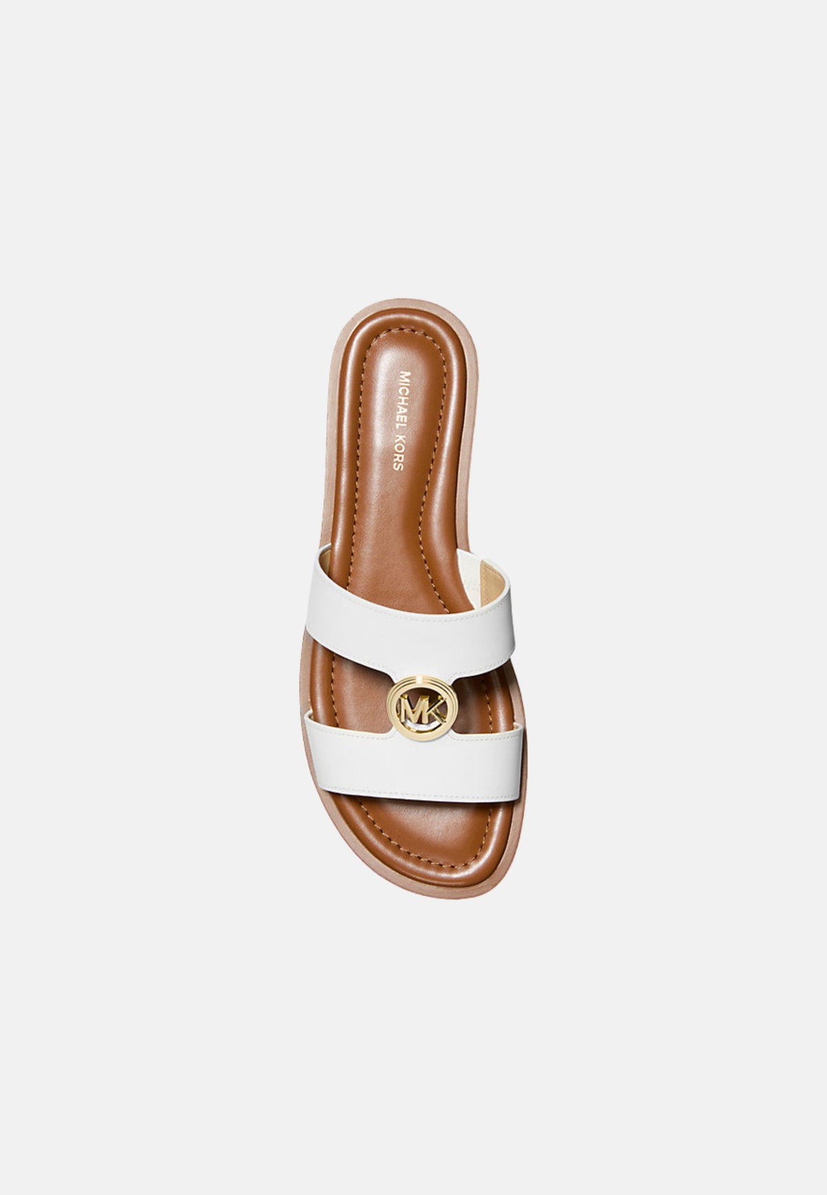 ERIN FLAT SANDAL LEATHER - OPTIC WHITE